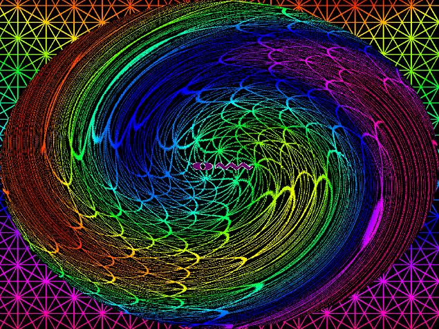 	Rainbow Spiral Mandala	